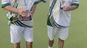 Set Play Singles winner Ian Jackson with runner up Alan Saunders