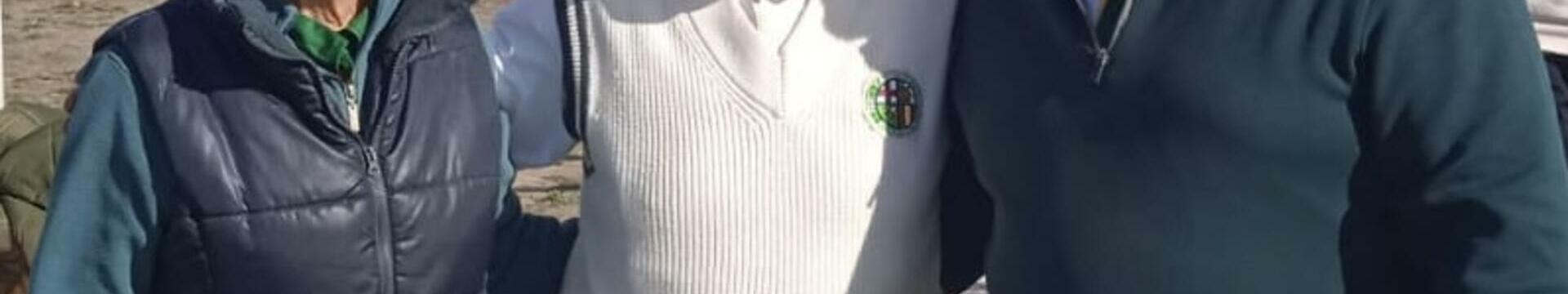 Runners up in the Drawn Triples, Jeanne Bullen, Mark Hargreaves and John Ramsden