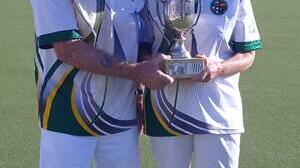 Karen Vickers and Michael Shearman, finalists in the Non Winners Singles 