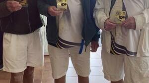 TUrre Open Runners Up, John Beaumont, Ray Harris and Tony Turk